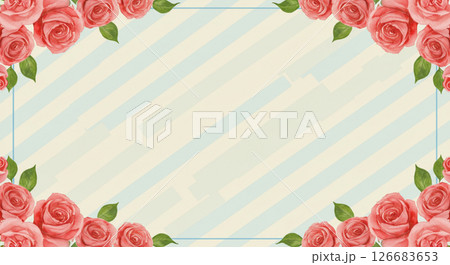 お花のフレーム 126683653