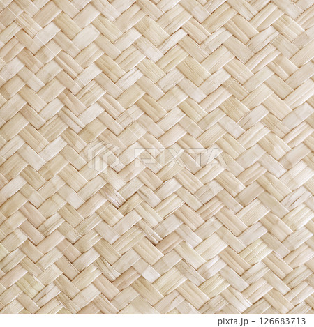 Pattern of reed weaving mat with vintage style for background and design art work. Pattern of reed weaving mat with vintage style for background and design art work. 126683713