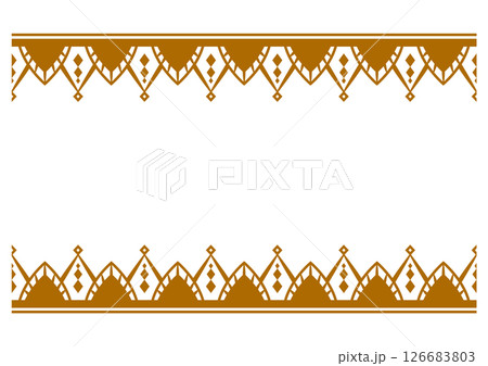 インド風の飾りフレーム。ベクターデータ。 インド風の飾りフレーム。ベクターデータ。 126683803