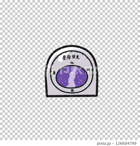 星座早見盤のイラスト 星座早見盤のイラスト 126684799