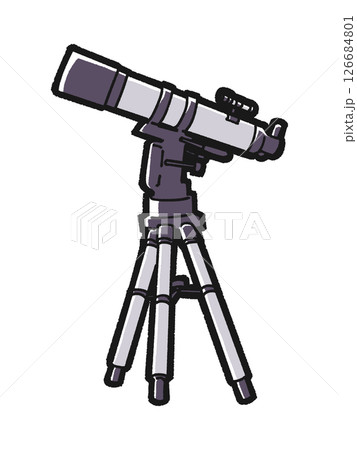 天体望遠鏡のイラスト 天体望遠鏡のイラスト 126684801