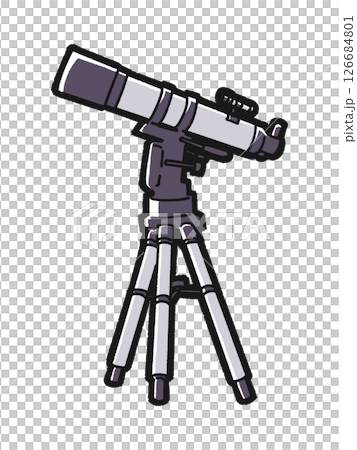 天体望遠鏡のイラスト 天体望遠鏡のイラスト 126684801