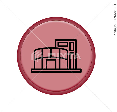 Mall building icon design template 126685001