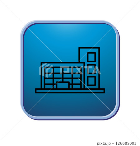 Mall building icon design template Mall building icon design template 126685003