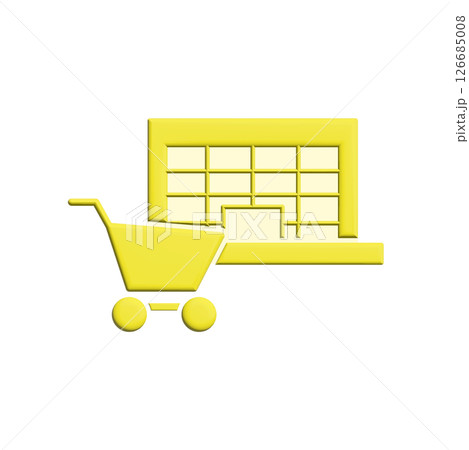 Mall building icon design template Mall building icon design template 126685008