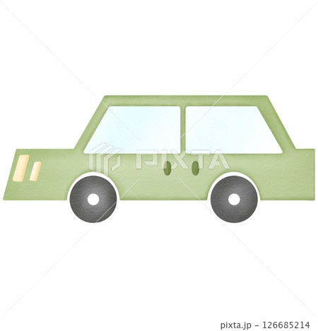 Car hand drawn transparency illustration 126685214