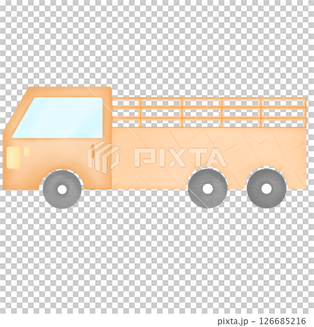 Trailer hand drawn transparency illustration Trailer hand drawn transparency illustration 126685216