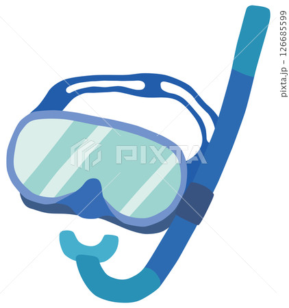 シュノーケリング用具のイラスト ベクター素材 シュノーケリング用具のイラスト ベクター素材 126685599