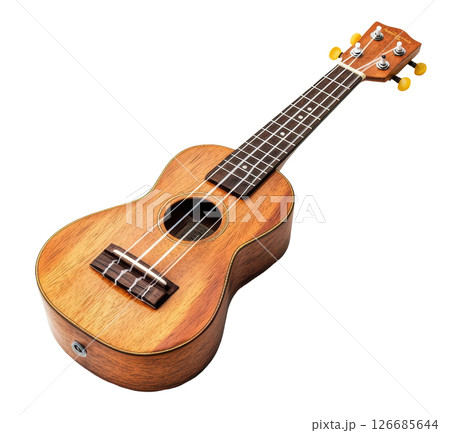 Ukulele musical transparent PNG isolated on white background. Ukulele musical transparent PNG isolated on white background. 126685644
