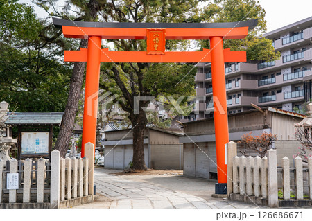 魚崎八幡宮神社　鳥居（魚崎の八幡さん）　神戸市東灘区魚崎南町 126686671