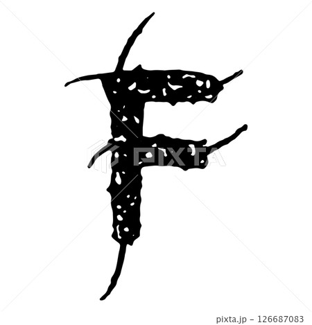 Grungy vector font. Art lettering. Grungy vector font. Art lettering. 126687083