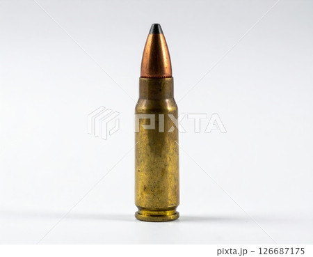 Small-Caliber Bullet with Black Tip Small-Caliber Bullet with Black Tip 126687175