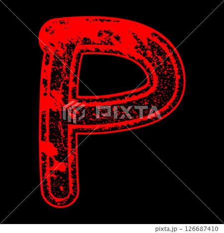 Grungy vector font. Art lettering. Grungy vector font. Art lettering. 126687410
