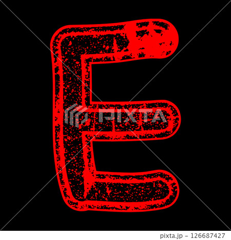 Grungy vector font. Art lettering. Grungy vector font. Art lettering. 126687427