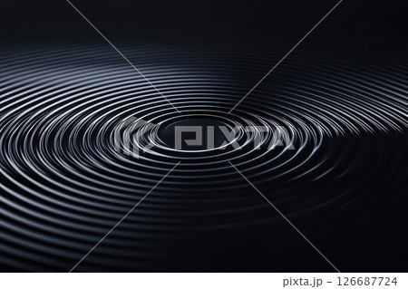 Dark Gradient Background with Ripple Effect 126687724