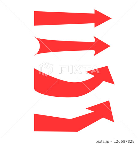 赤い矢印 126687829