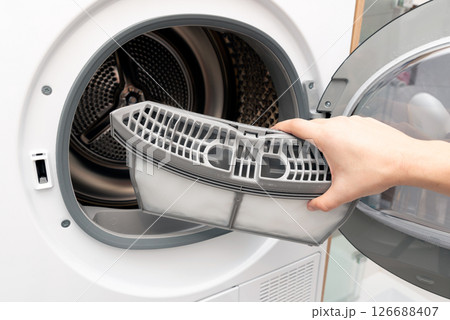 Cleaning filter of laundry dryer. Cleaning filter of laundry dryer. 126688407