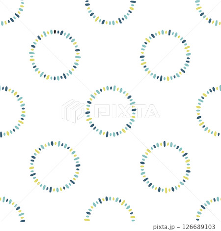 北欧風の抽象的なシームレスパターン 126689103