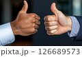 Thumbs Up for Success A Diverse Partnership 126689573