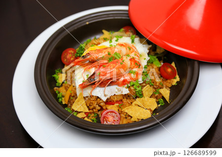 タジン鍋パエリア1 126689599