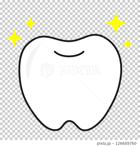 帶有閃爍燈光的簡單牙線圖示插圖 帶有閃爍燈光的簡單牙線圖示插圖 126689760