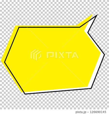 Simple speech bubble illustration on white background 126690145