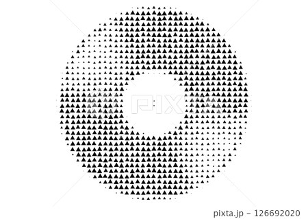 Triangle Halftone Vinyl Record Abstract Art 126692020