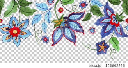 flower, watercolor, design 126692866