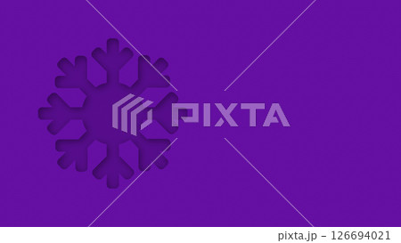 Purple, violet textured canvas background with cutout christmas snowflake shape Purple, violet textured canvas background with cutout christmas snowflake shape 126694021