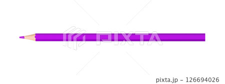 purple, violet colored pencil isolated on white background 126694026