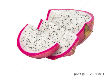 Dragon fruit isolated on white background 126694831