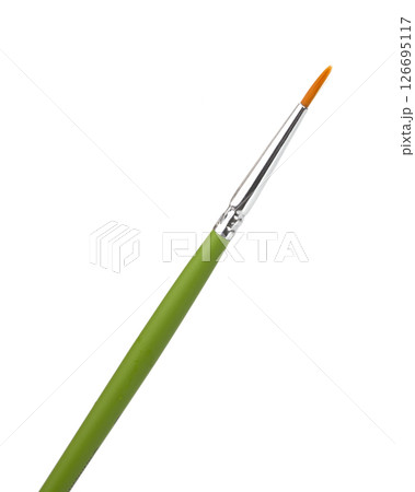 Craft brush for painting art isolated on the white background Craft brush for painting art isolated on the white background 126695117