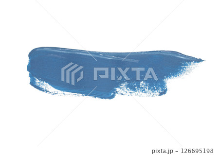 Acrylic green paint brush track blank art isolated on the white background Acrylic green paint brush track blank art isolated on the white background 126695198