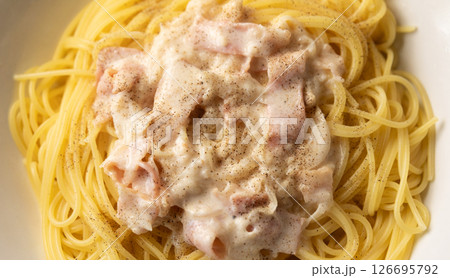 カルボナーラパスタのイメージ　(写真素材) 126695792