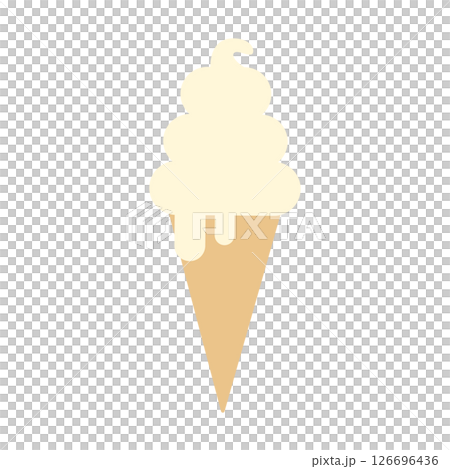 Soft cream illustration 126696436