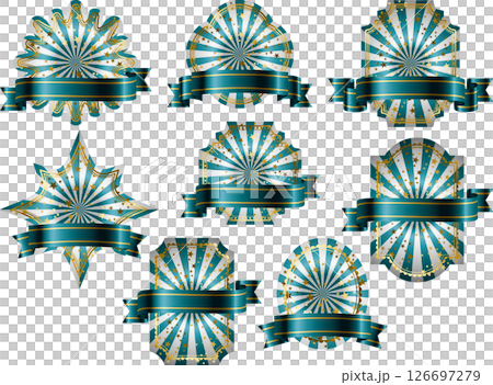 Label halo, with obi, 16 blue green Label halo, with obi, 16 blue green 126697279