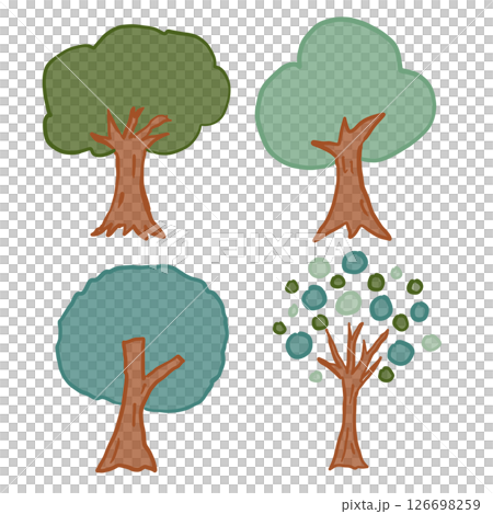 Tree illustration set Tree illustration set 126698259
