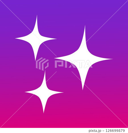 Illustration Star Sparkle on white background	 126699879