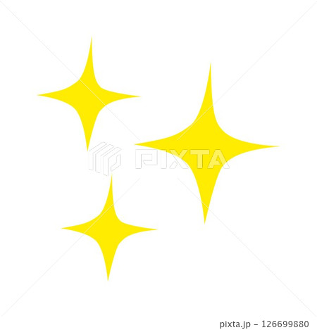 Illustration Star Sparkle on white background	 126699880