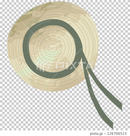 水彩畫的草帽草圖 水彩畫的草帽草圖 126700523