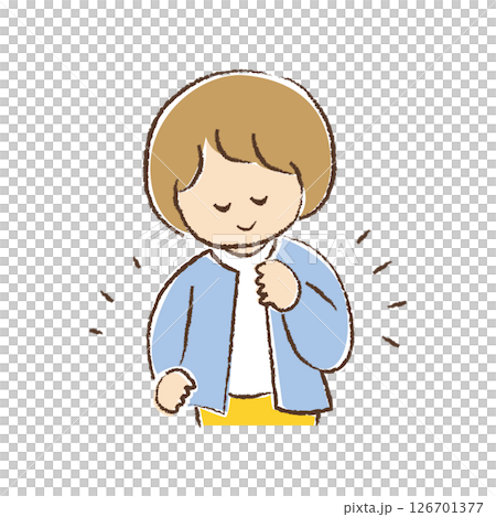 穿羊毛衫的孩子 126701377