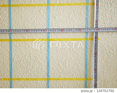 コンクリート壁 鉄筋探査による配筋調査 コンクリート壁 鉄筋探査による配筋調査 126701788