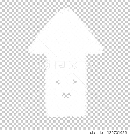 A cute illustration of a pure white arrow pointing upwards A cute illustration of a pure white arrow pointing upwards 126701926