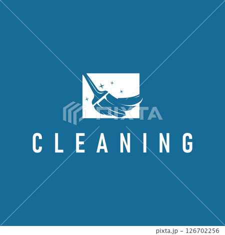 cleaning service logo design simple minimalist concept cleaning tools illustration template symbol cleaning service logo design simple minimalist concept cleaning tools illustration template symbol 126702256
