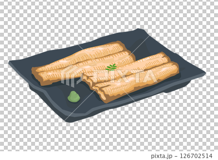 Grilled eel illustration 126702514