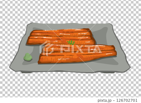 Kabayaki illustration of eel 126702701