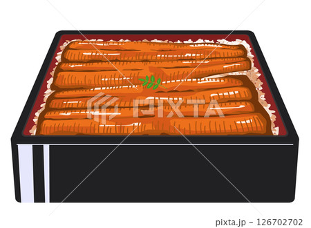 うな重のイラスト うな重のイラスト 126702702