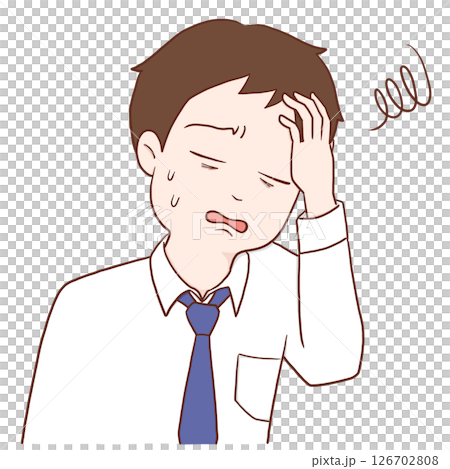 Tired office worker 126702808