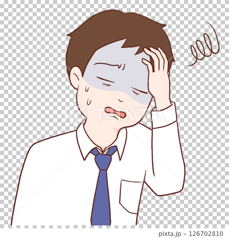 Tired office worker (turning pale) 126702810