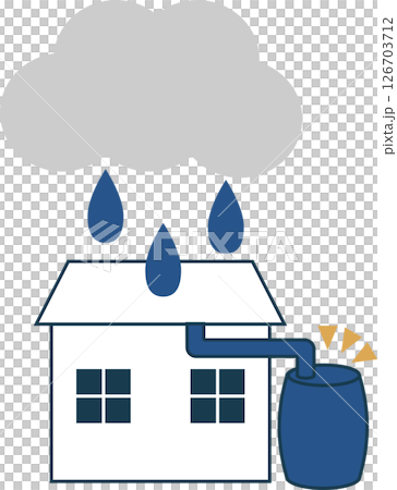 雨水タンクのアイコン素材 126703712